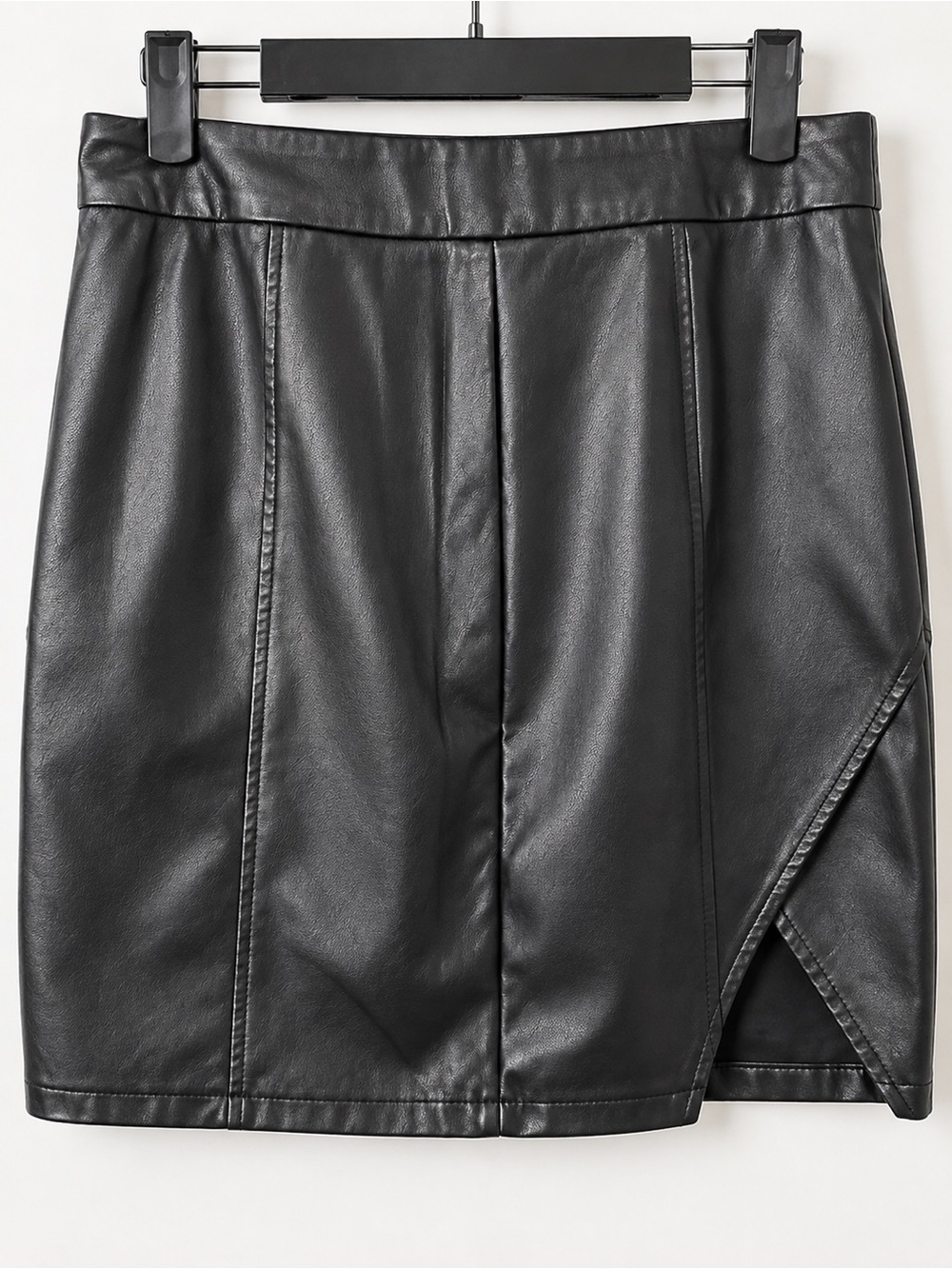 Black Faux Leather Mini Skirt - Stylish Women's Skirt